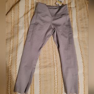 Nike Dri-Fit Lavender Tight Fit Mid Rise Crop Length athletic pants